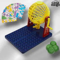 Bingo 48 Cartelas com Roleta 90 Bolinhas Super Jogo Para Família Brinquedo Educativo Criança