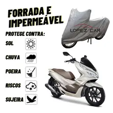 Capa Cobrir Moto Honda PCX Impermeável Protege Sol Chuva Poeira