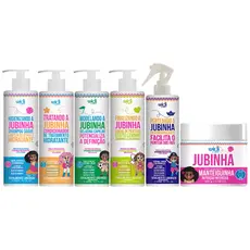 Kit Jubinha Widi Care 6 Produtos Linha Infantil Hipoalergenico Com Creme Levinho Vegano Completo