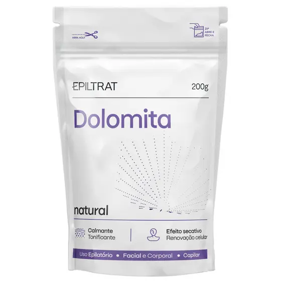 Dolomita Epiltrat Natural Calmante Tonificante Renovação Celular Facial Corporal Rosto Labotrat 200g