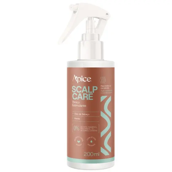 Tonico Estimulante Capilar Scalp Care Apice Tratamento Condicionante Vegano Menta Apse 200ml