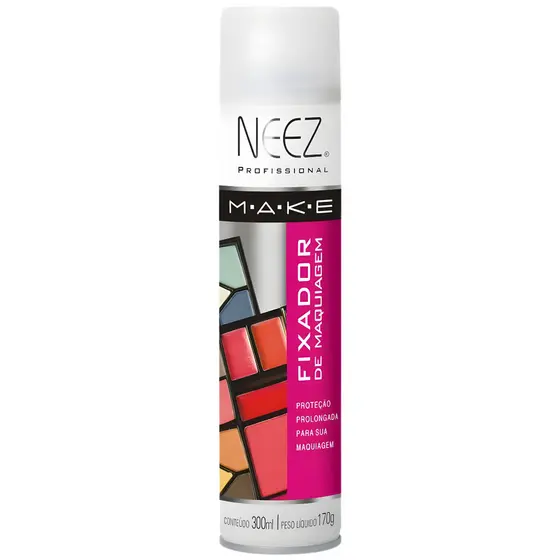 Fixador De Maquiagem Profissional Neez Spray Alta Duração Proteção Hidratante 300ml
