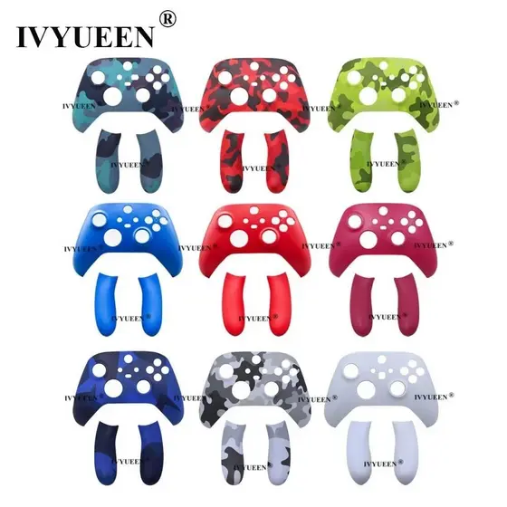 IVYUEEN Carcaça Frontal Para Xbox Series S/X (Modelo 1914) , Capa Do Controlador , Placa , Trilhos Laterais Traseiros ,
