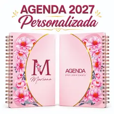 Agenda 2027 Agenda Personalizada Planner 2027 Agenda Feminina Personalizada Com Inicial e Nome