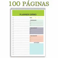 Agenda 2027 Caderno de Anotações Planner Diário