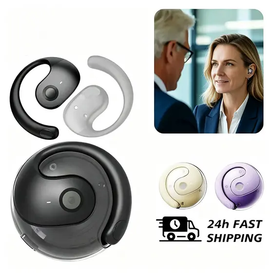 Fone de ouvido Sem fio Bluetooth Suporte Orelha Pendurada Anti-queda TWS Ergonômico