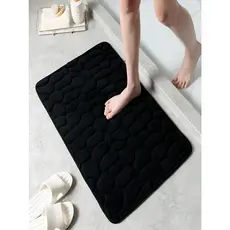 1/2 Tapete Absorvente de Secagem Rapida Atiderrapante de Banheiro/Porta de Entrada