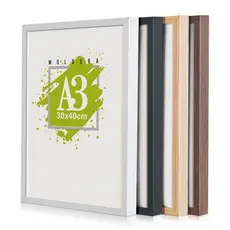 Quadro Moldura A3 30x42 Porta Retrato Acetato Vidro Certificado Caixa Alta