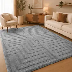 Tapete Sala Quarto Luxo Roma 1,00x1,50m Antiderrapante Macio