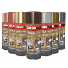 Tinta Spray Metallik Interior 350 Ml Colorgin - Cores