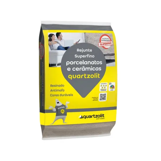 Rejunte Super Fino Porcelanatos e Cerâmicas 5kg Quartzolit - Cores