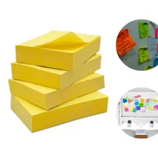 4 BLOCO ADESIVO 400 FOLHAS TIPO POSTIT 38X51mm AMARELO E COLORIDO