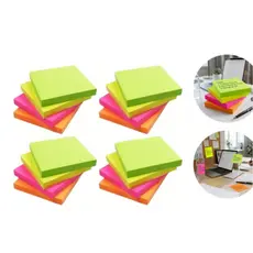 16 BLOCO DE NOTAS ADESIVO 76X76mm TIPO POSTIT 1600 FOLHAS