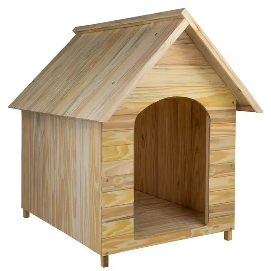 Casa Casinha De Cachorro em Madeira Sem Pintura Grande N5