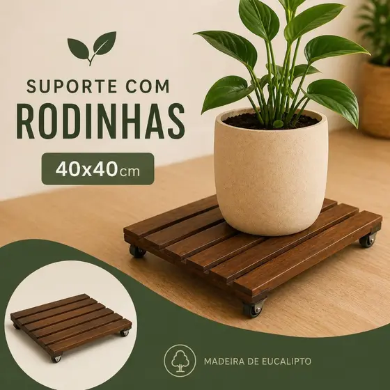 Suporte Com Rodinhas Para Vaso De Plantas, Botijão de Gás