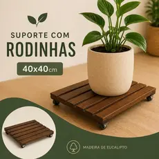 Suporte Com Rodinhas Para Vaso De Plantas, Botijão de Gás