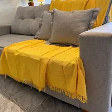 Manta Protetora Para Sofá Grande de Algodão 210x120 cm | Luxo, Conforto e Estilo | Promoção Direto da Fábrica