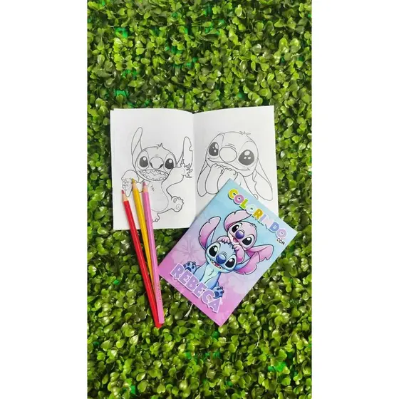 Decoração festa infantil 10 Revistas livrinhos mini colorir lembrancinha personalizada NOME E IDADE