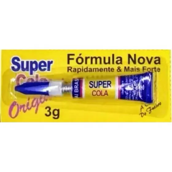 Cartela Super Cola 12 Unidades L555 – Fixação Rápida e Eficiente
