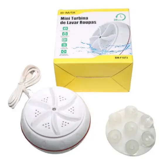 Mini Máquina de Lavar Portátil USB – Giro Turbo