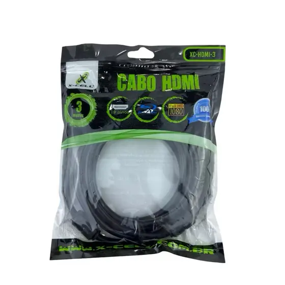 CABO HDMI 90° 5 METROS XC-HDMI-90-C – Conexão Inteligente, Alta Qualidade e Longo Alcance