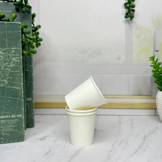 Copo de Papel 50ml Branco Nacional - 50 unidades