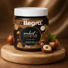 Creme Hidratante Corporal Allegra Sorbet Avelã Iluminador 150g Pele Macia e Radiante