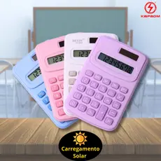 Mini Calculadora Eletrônica Portátil Colorida Tela LCD Digital Kapbom KA-6070