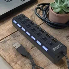 Extensor Adaptador Hub USB 7 Portas Kapbom KA-H7U