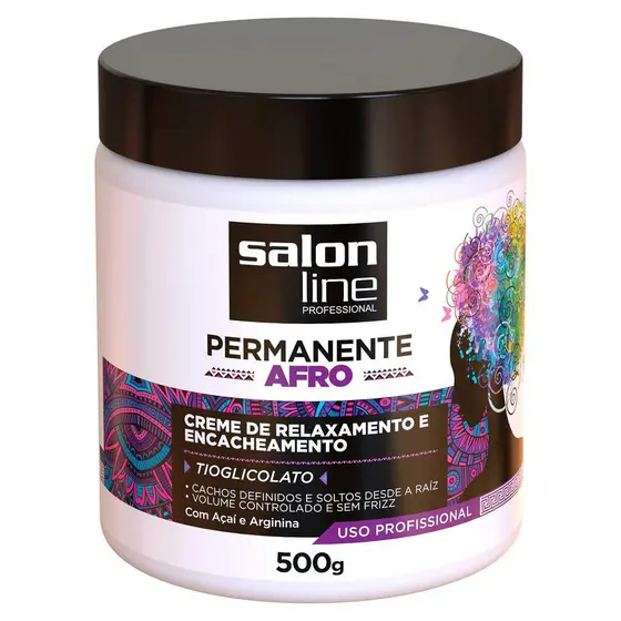 Salon Line Creme De Relaxamento Permanente Afro 500G