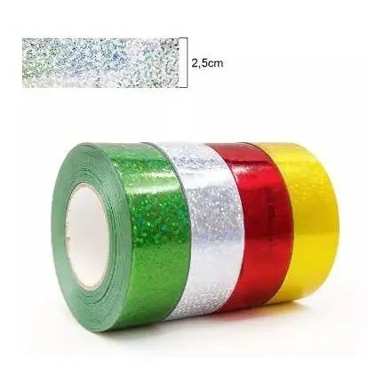 Fita Metalóide Glitter 2,5cm x 30mt