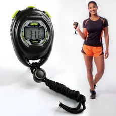 Cronômetro Digital Esportivo Com Corda Mão Pescoço Função Relógio Alarme Data Hora Corrida