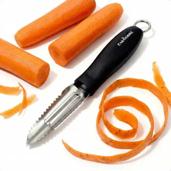Descascador De Batata Legumes Frutas Vertical Aço Inox Cabo Ergonômico Resistente