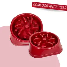 Comedouro Educativo Lento Para Cachorro Gato Antistress Obesidade Engasgo