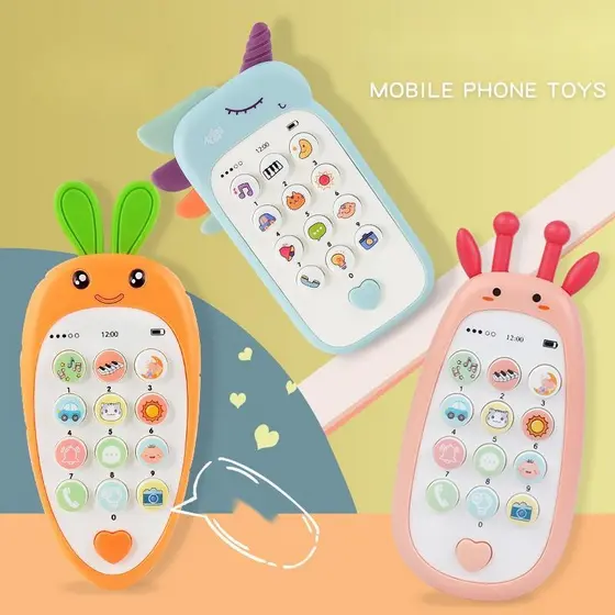Telefone Para Bebês De Brinquedo Musical Celular Educativo Infantil Brinquedos Infantis