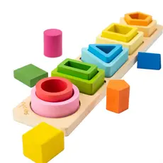 Gradient Arco-íris Quebra-cabeça Montessori Brinquedos De Triagem De Madeira Para Bebês Toddlers Educativos Em Forma De Presente Pré-Escolar