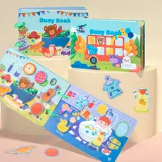 Montessori Adesivo Repetidamente Sticker Busy Board Colar Leitura De Número De Quebra-Cabeça Educacional Para Brinquedos Infantis