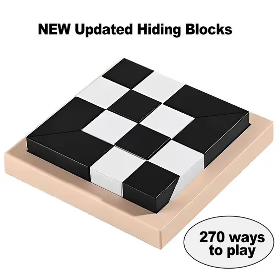 Novos Blocos De Esconderijo Atualizados Puzzle Geométrico De Forma Kids Logical Thinking Educational Toys
