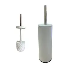 Escova Sanitária Banheiro Com Suporte Prático Resistente Design Moderno Branca