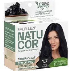 01 Tinta de Cabelo Natucor suave sem amônia e sem água oxigenada 12g