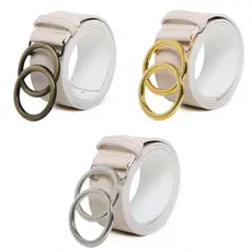 Cinto Feminino Off White Argola Dupla Blogueira Tendência 24