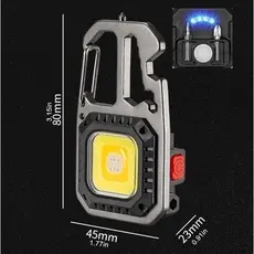 Mini LED Lanterna com Iluminação abridor quebrador de vidro Ajustável Chave Multifuncional KA-L1114