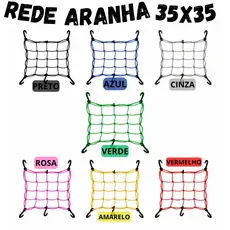 Rede Elástica Aranha Moto Bagageiro Capacete para Motocicleta Bicicleta bike 35x35