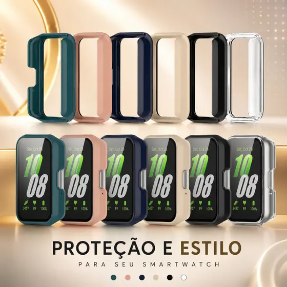 Case Com Película Para Galaxy Fit 3 Samsung Capa Capinha Bumper Fit3