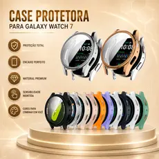 Case Capa Com Película Para Galaxy Watch 7 Samsung