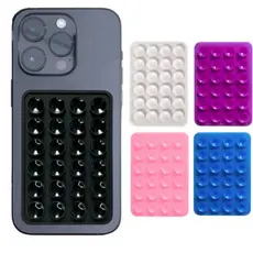 Ventosa para Celular Suporte de Silicone Fixação Forte, Portátil, Multicores