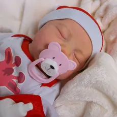 Bebê Reborn Boneca Realista  Livia  Recém-Nascida Vinil Siliconado Pode dar Banho