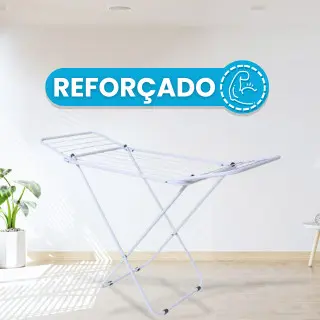 Varal Com Abas Dobrável Retrátil Ideal para Apartamentos Não Enferruja