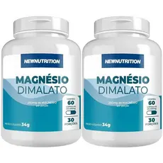 Kit 2X Magnésio Dimalato - 60 Cápsulas - NewNutrition