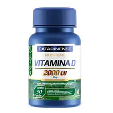 Vitamina D 2000UI - 30 Cápsulas - Catarinense Nutrição